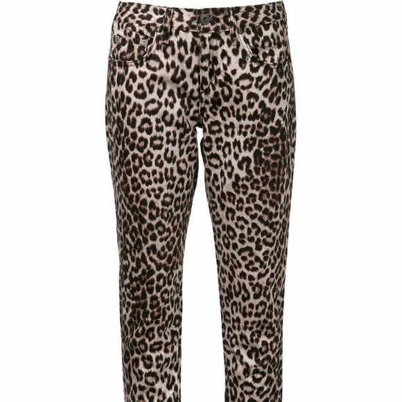 Rag & Bone/Jean Snow Leopard Boyfriend Jeans - Picture 4 of 4